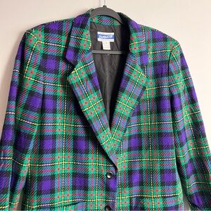 Pendleton Y2K Multicolor Plaid Blazer